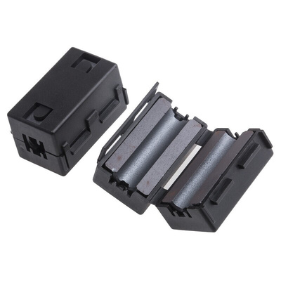 RS PRO Openable Ferrite Clamp, 20.5 x 33 x 20mm, For Computer Peripherals, Digital TV, Internal & External Power