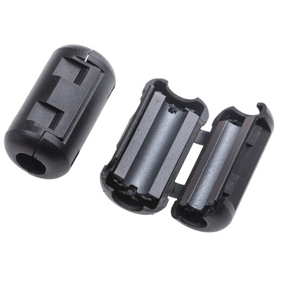 RS PRO Openable Ferrite Clamp, 19.5 x 35 x 18mm, For Computer Peripherals, Digital TV, Internal & External Power