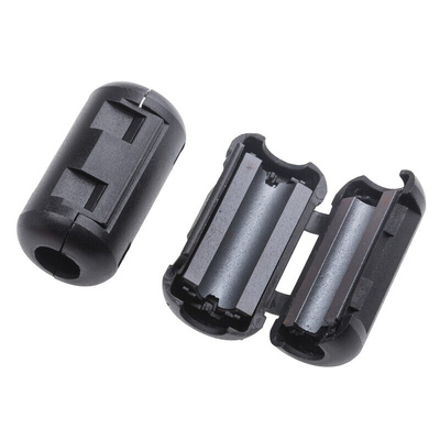 RS PRO Openable Ferrite Clamp, 22.5 Dia. x 43mm, For Computer Peripherals, Digital TV, Internal & External Power