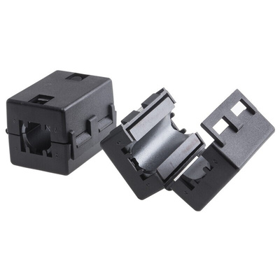 RS PRO Openable Ferrite Clamp, 25.5 x 33 x 23.5mm, For Computer Peripherals, Digital TV, Internal & External Power