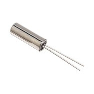 IQD 32.768kHz Crystal Unit ±15ppm Cylinder 2-Pin 3 (Dia.) x 8.2mm