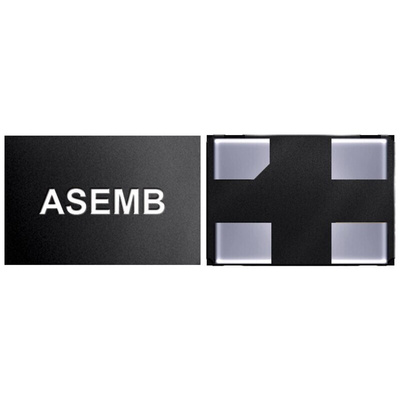 Abracon 24MHz MEMS Oscillator, 4-Pin QFN, ±50ppm, ASEMB-24.000MHZ-LC-T