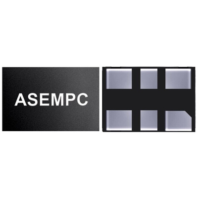Abracon 25MHz Clock Oscillator MEMS Oscillator, 6-Pin QFN, ASEMPC-25.000MHZ-LR-T