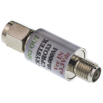 Crystek 10MHz PRO Oscillator, SMA Housing In Line Module CPRO33-10.00, -40°C → +85°C