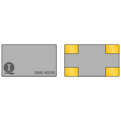 Interquip 9.8304MHz Crystal Unit ±30ppm SMD 4-Pin 6 x 3.5 x 1mm