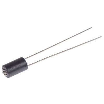 Wurth Elektronik Ferrite Bead, 6 (Dia.) x 10mm (Radial), 920Ω impedance at 25 MHz, 961Ω impedance at 100 MHz