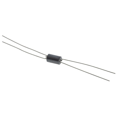 Wurth Elektronik Ferrite Bead, 6 (Dia.) x 10mm (Axial), 320Ω impedance at 25 MHz, 512Ω impedance at 100 MHz