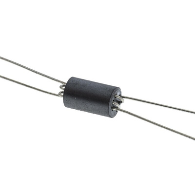 Wurth Elektronik Ferrite Bead, 6 (Dia.) x 10mm (Axial), 320Ω impedance at 25 MHz, 512Ω impedance at 100 MHz