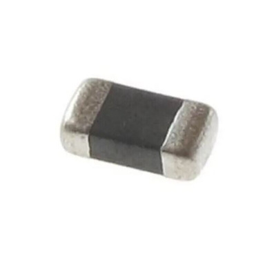 Murata Ferrite Bead (Chip Ferrite Bead), 1.6 x 0.8 x 0.8mm (0603), 5.76Ω impedance at 25 MHz, 16Ω impedance at 100 MHz,