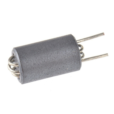 Wurth Elektronik Ferrite Bead, 6 (Dia.) x 10mm (Radial), 920Ω impedance at 25 MHz, 961Ω impedance at 100 MHz