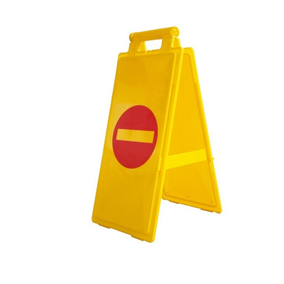 PP No Entry Prohibition Sign, 640 x 280mm