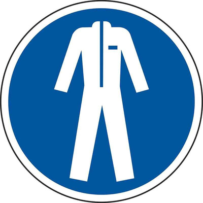 RS PRO Vinyl Floor Graphic Protective Clothing Sign With Pictogram Only Text, 200 x 200mm