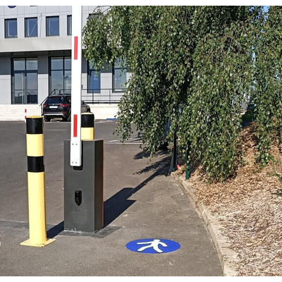 RS PRO PVC Floor Sticker Pedestrians Sign With Pictogram Only Text, Ø 500mm