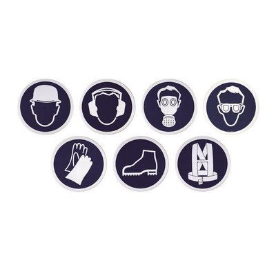 Penta Plastic Mandatory Wear Safety Harness Sign, 300mm