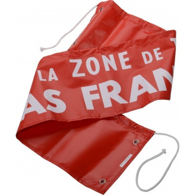 SAM Orange Safe Conditions Label, Do Not Cross, French