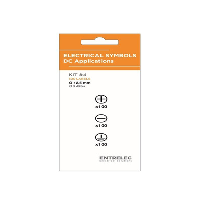 Black Vinyl Safety Labels, None-Text 12.5 mm x 12.5mm