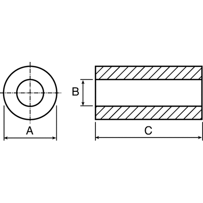 Fair-Rite Ferrite Bead Round Cable Core, For: EMI Suppression, 25.4 (Dia.) x 12.7mm