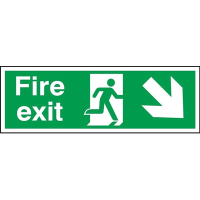 Plastic FIRE EXIT, Fire Exit, English, Exit Sign