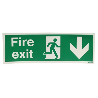 Vinyl FIRE EXIT, Fire Exit, English, Exit Sign