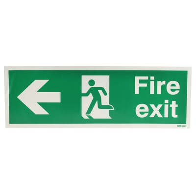 Vinyl FIRE EXIT, Fire Exit, English, Exit Sign