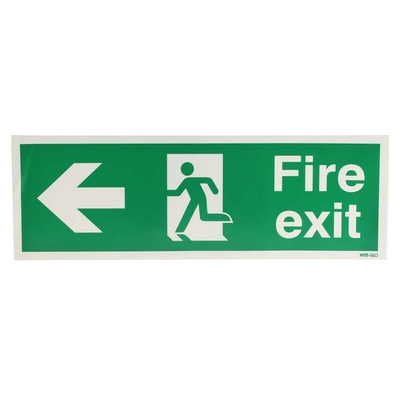 Vinyl FIRE EXIT, Fire Exit, English, Exit Sign