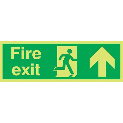 Plastic FIRE EXIT, Fire Exit, English, Exit Sign