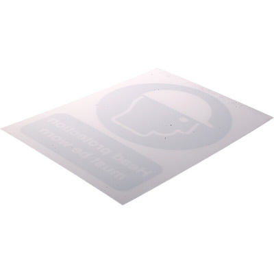 RS PRO PP Sign Head Protection Sign With English Text