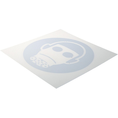 RS PRO Plastic Mandatory Respiratory Protection Sign With Pictogram Only Text