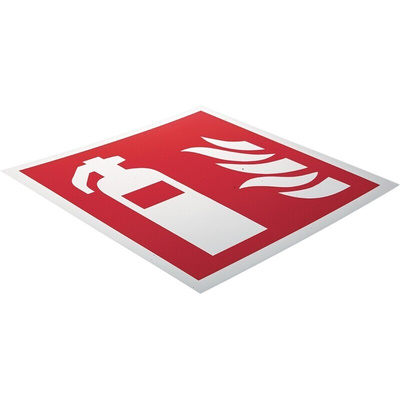 Plastic Fire Safety Sign,  With Pictogram Only Text