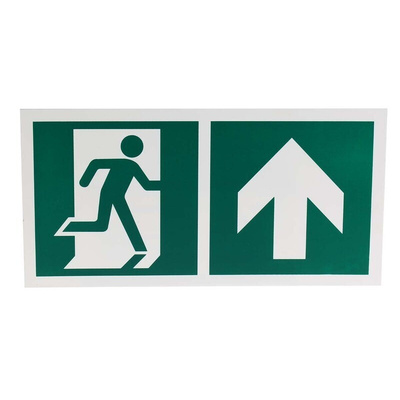 Plastic Emergency Exit Up With Pictogram Only, Non-Illuminated Emergency Exit Sign