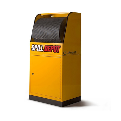Lubetech Polyester Powder Coated Steel Spill Depot 2-Part Modular Cabinet & Dispensing Unit for Industrial Storage
