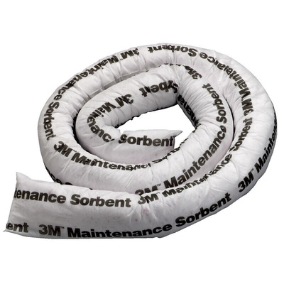 3M Boom Spill Absorbent for Oil Use, 45 L Capacity, 12 per Pack