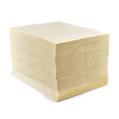 Ecospill Ltd Sheet Spill Absorbent for Chemical Use, 100 L Capacity, 200 per Pack