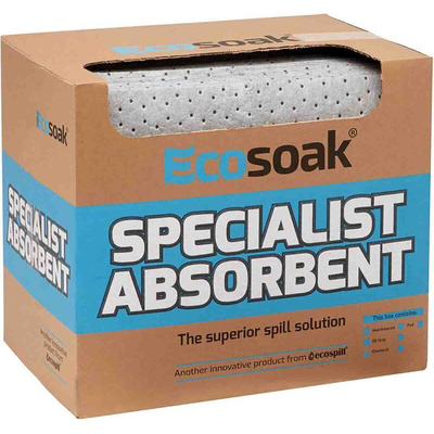 Ecospill Ltd Pad Spill Absorbent for Maintenance Use, 70 L Capacity, 1 per Pack