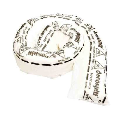 Ecospill Ltd Sock Spill Absorbent for Oil Use, 50 L Capacity, 10 per Pack
