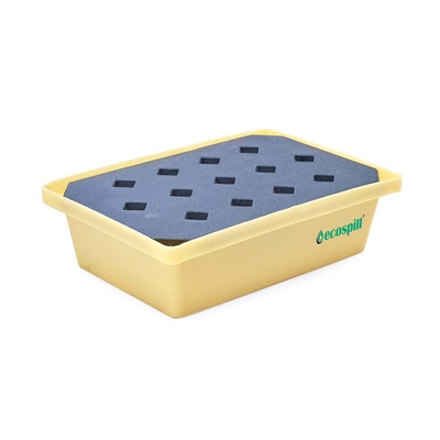 Ecospill Ltd Polyethylene Spill Tray with Grate, 20 (Sump)L Capacity