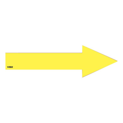 RS PRO Self-Adhesive General Hazard Arrow Labels