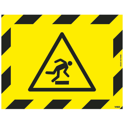 RS PRO Self-Adhesive Area Hazard Hazard & Warning Label
