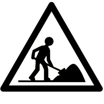 RS PRO Self-Adhesive General Hazard Hazard & Warning Label