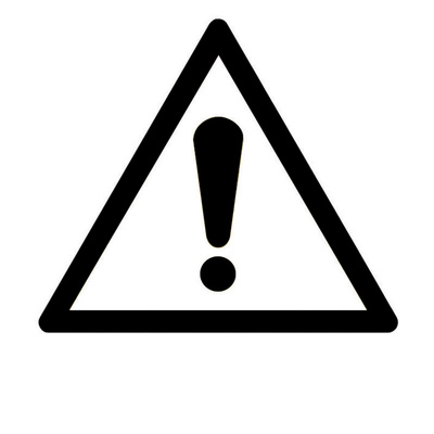 RS PRO Self-Adhesive General Hazard Hazard Label