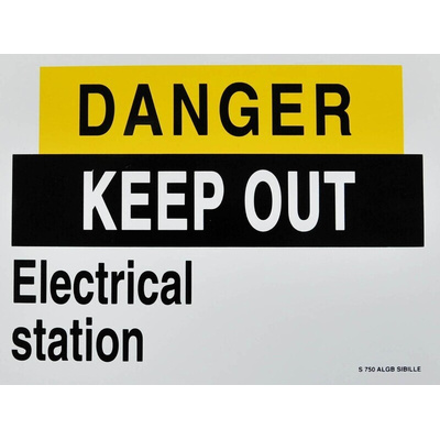 Danger - No Entry Safety Poster, Aluminium, French, 135 mm, 185mm