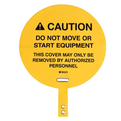 Brady Self-Adhesive Fork Lift Hazard Hazard Warning Sign (English)