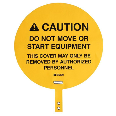 Brady Self-Adhesive Fork Lift Hazard Hazard Warning Sign (English)
