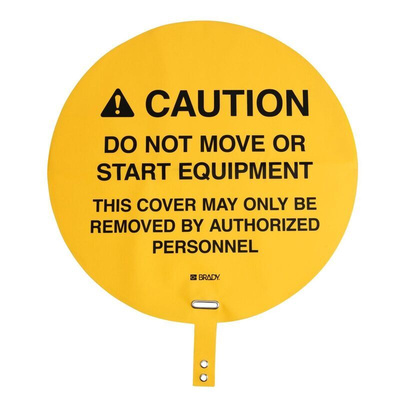 Brady Self-Adhesive Fork Lift Hazard Hazard Warning Sign (English)