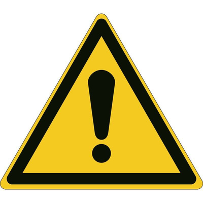 Brady Self-Adhesive General Hazard Hazard Warning Sign