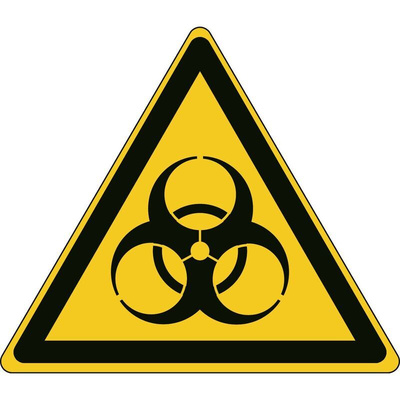 Brady Self-Adhesive Biological Hazard Hazard Warning Sign