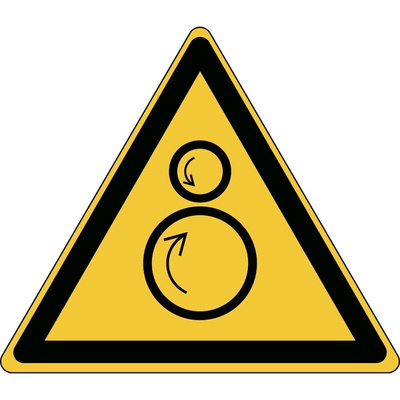 Brady Self-Adhesive Machinery Hazard Hazard Warning Sign