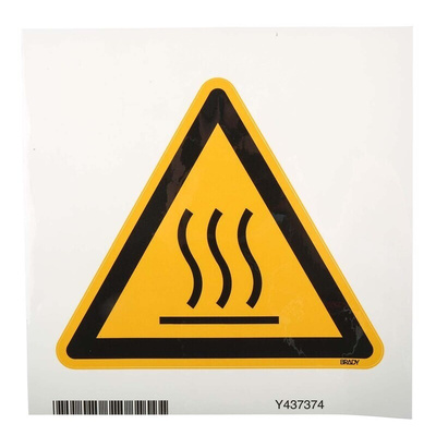 Brady Self-Adhesive General Hazard Hazard Warning Sign