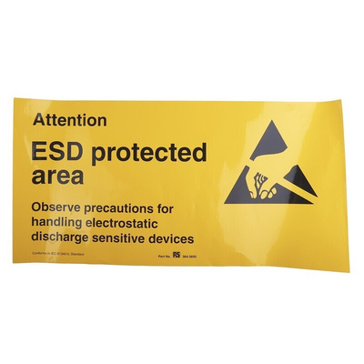 Safety Poster, Vinyl, English, 300 mm, 600mm