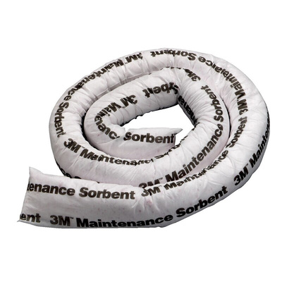 3M Boom Spill Absorbent for Oil Use, 45 L Capacity, 4 per Pack